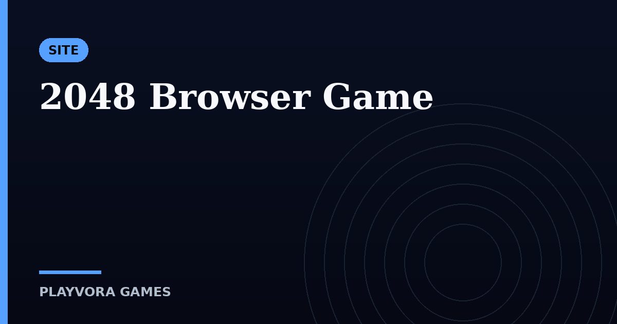 2048 Browser Game