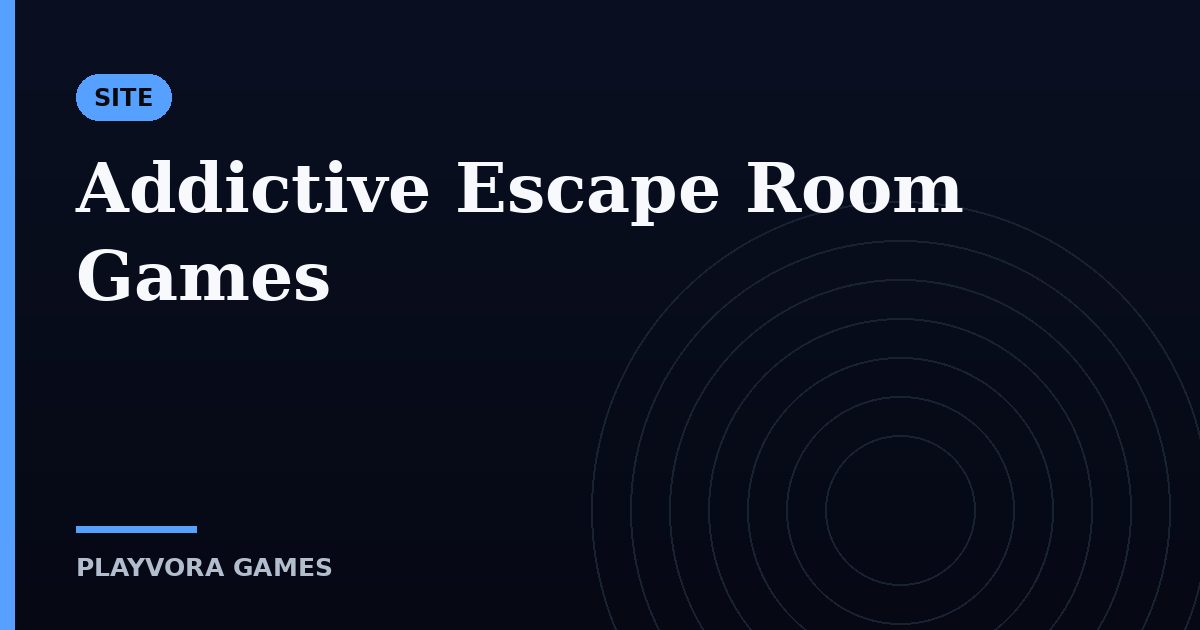 Addictive Escape Room Games