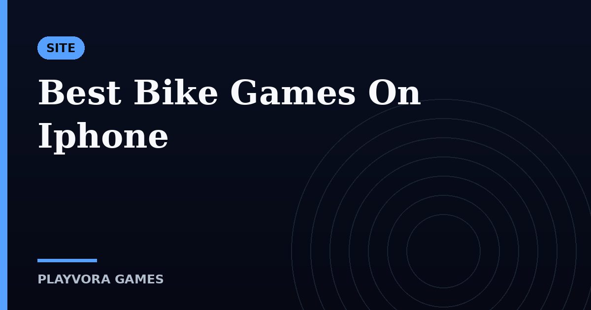 Best Bike Games On Iphone