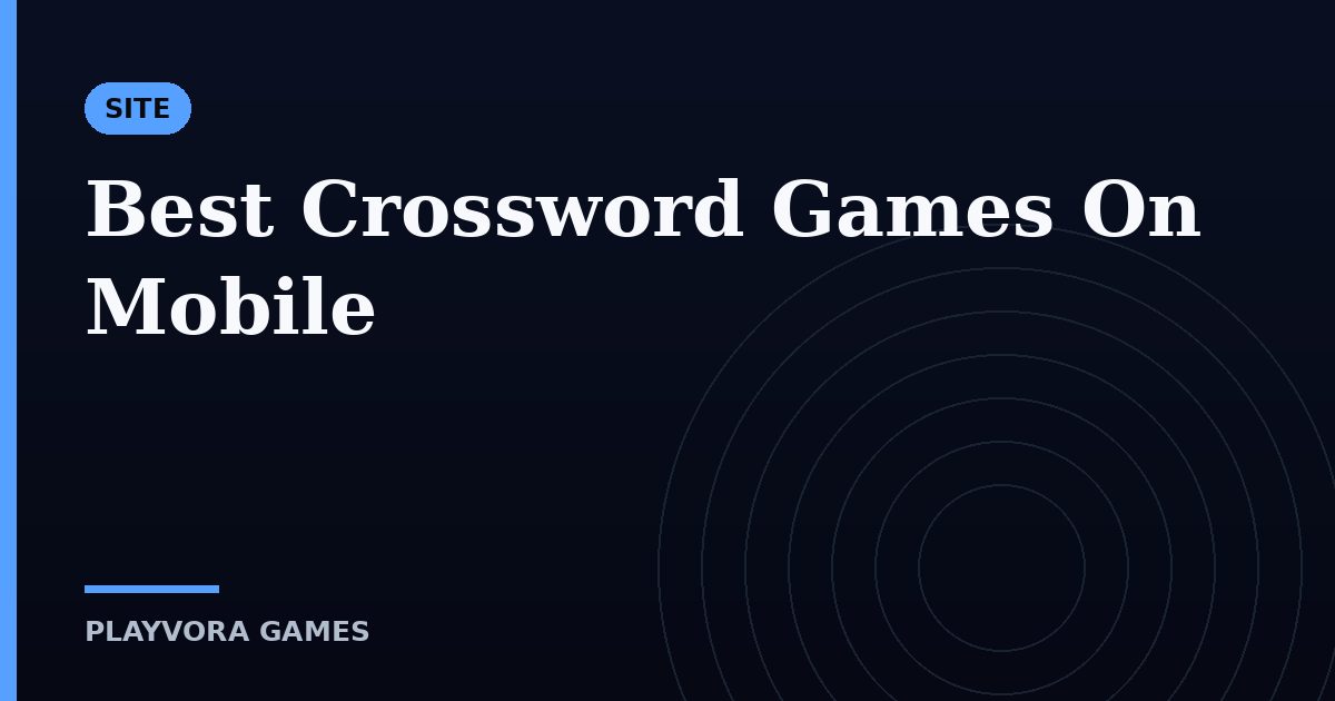 Best Crossword Games On Mobile