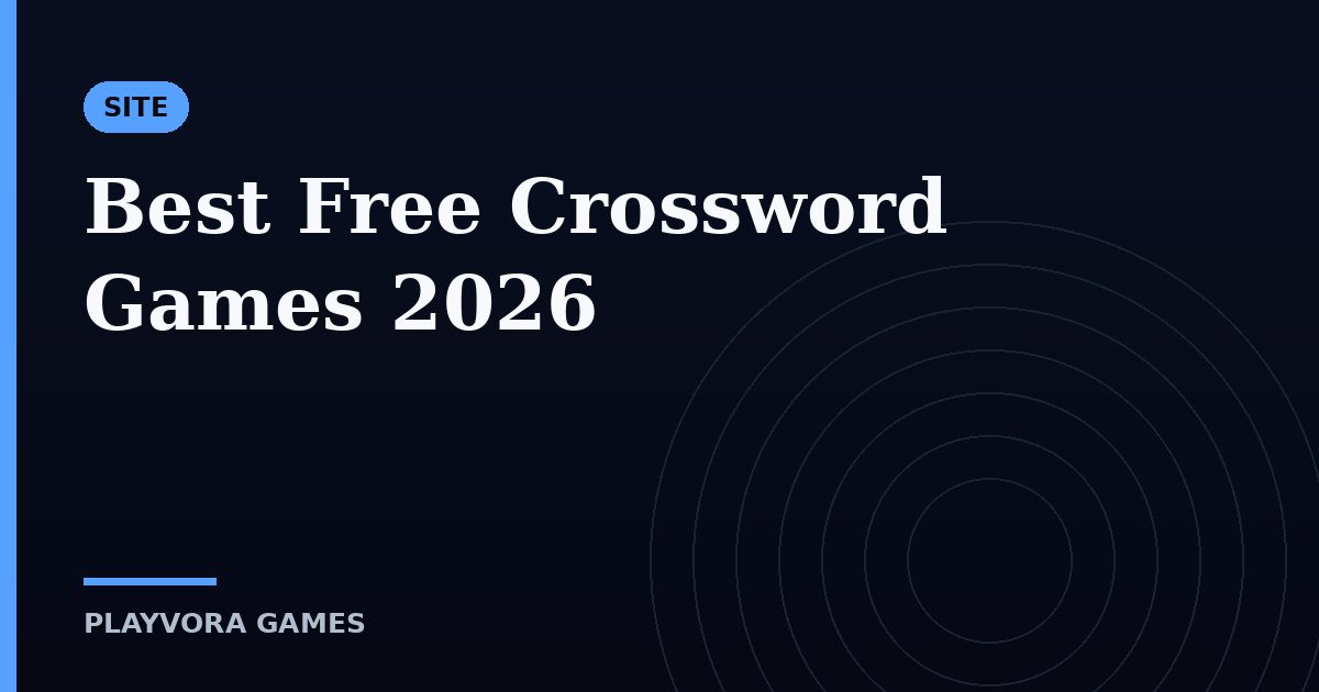 Best Free Crossword Games 2026