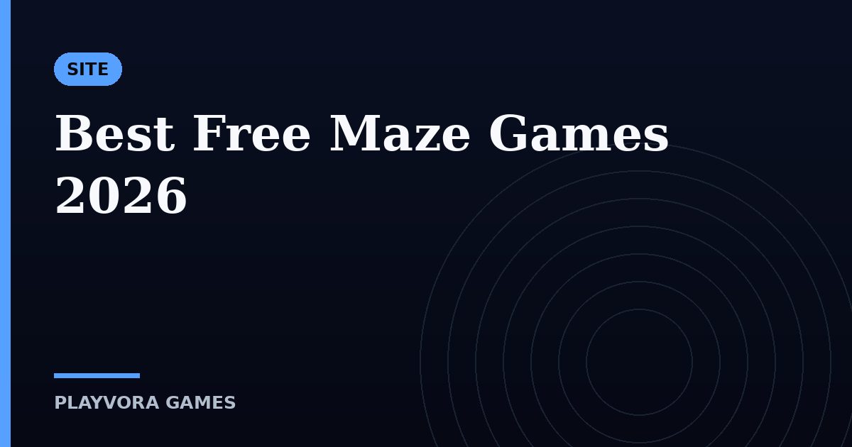Best Free Maze Games 2026