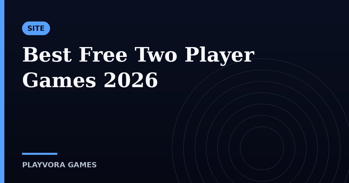 Best Free Two Player Games 2026