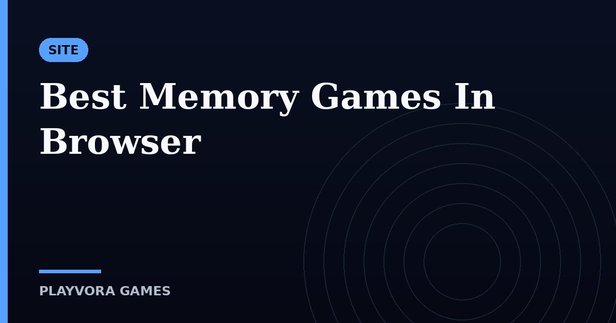 Best Memory Games In Browser