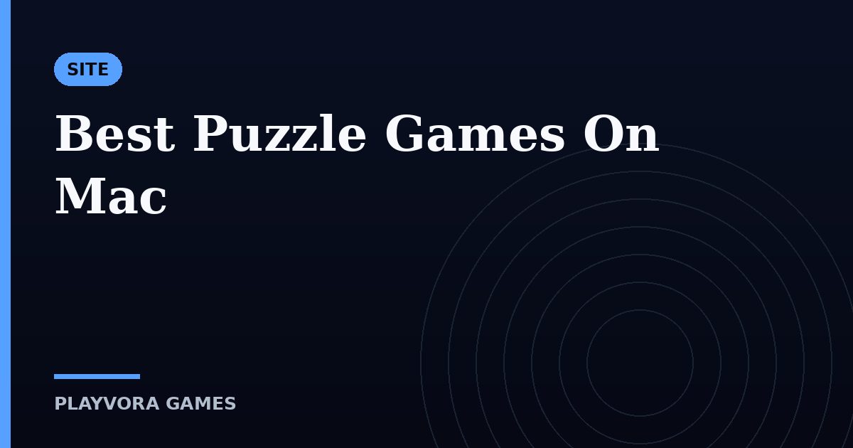 Best Puzzle Games On Mac