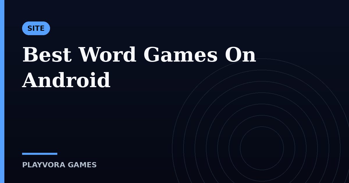Best Word Games On Android