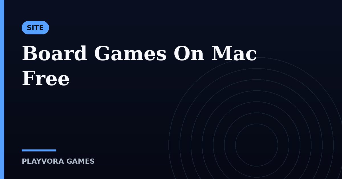 Board Games On Mac Free