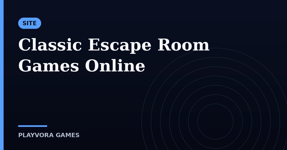 Classic Escape Room Games Online