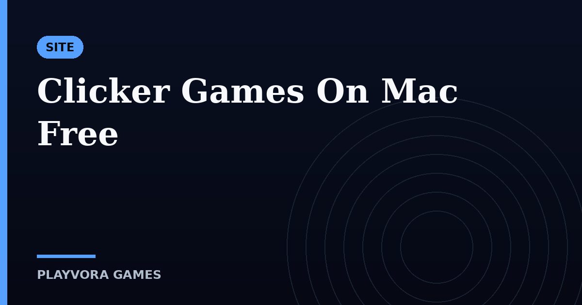 Clicker Games On Mac Free