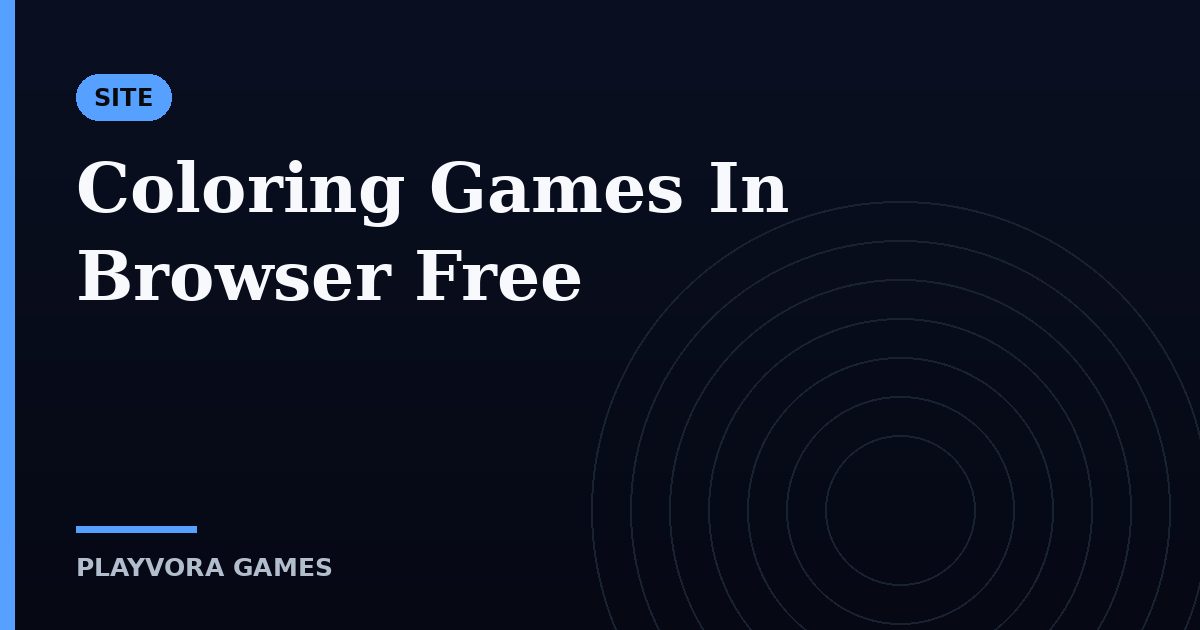 Coloring Games In Browser Free