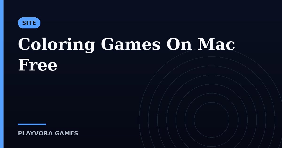 Coloring Games On Mac Free