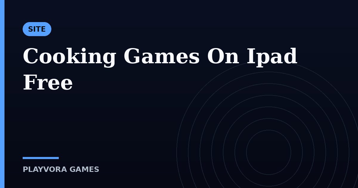 Cooking Games On Ipad Free