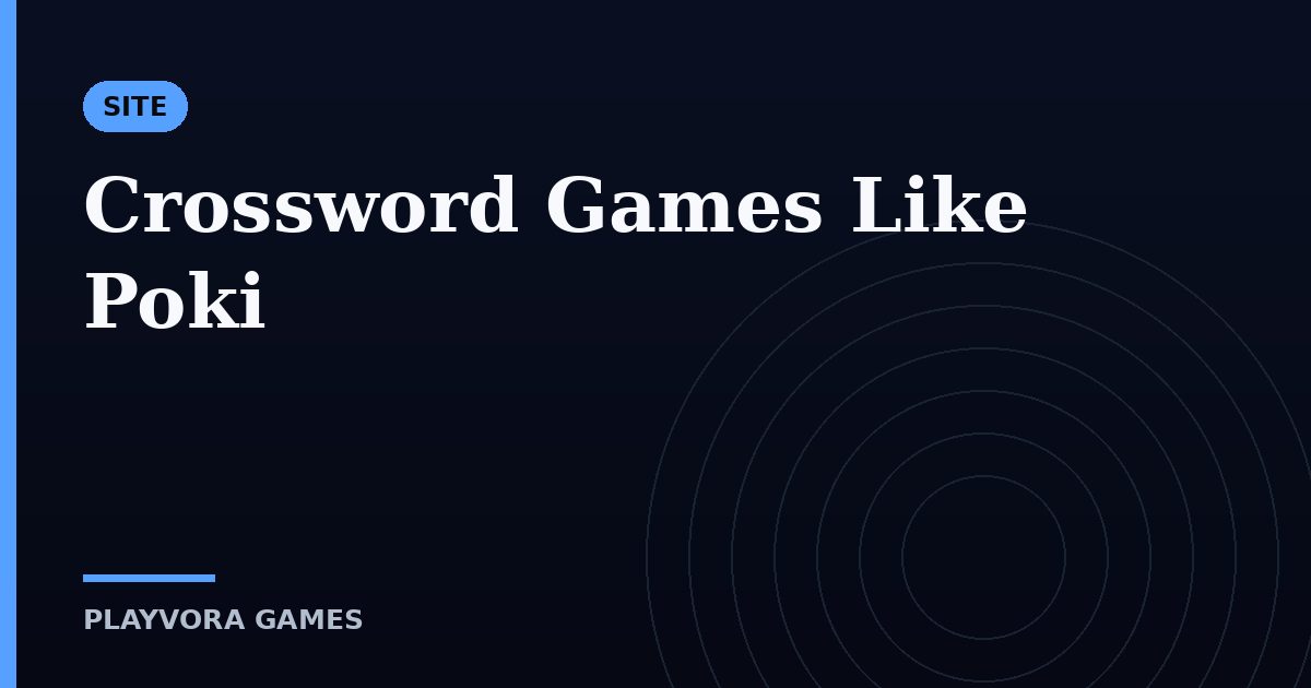 Crossword Games Like Poki