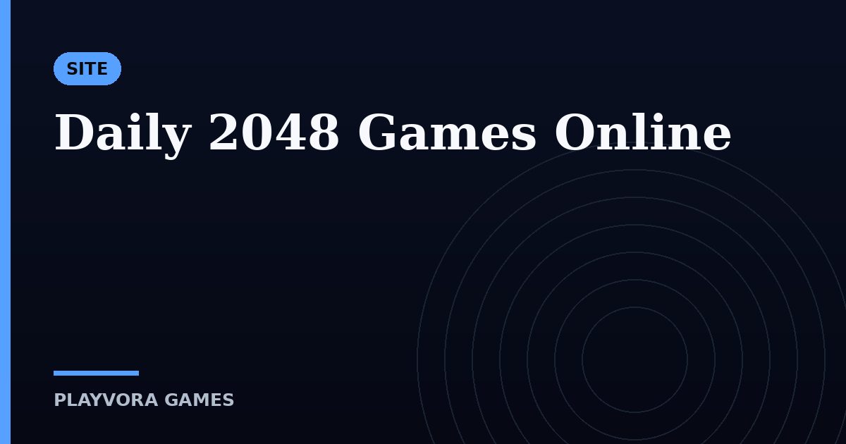 Daily 2048 Games Online