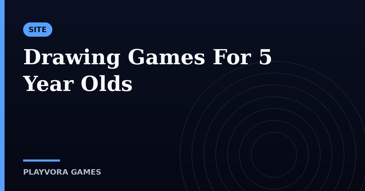 Drawing Games For 5 Year Olds