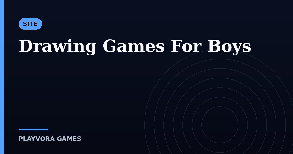 Drawing Games For Boys