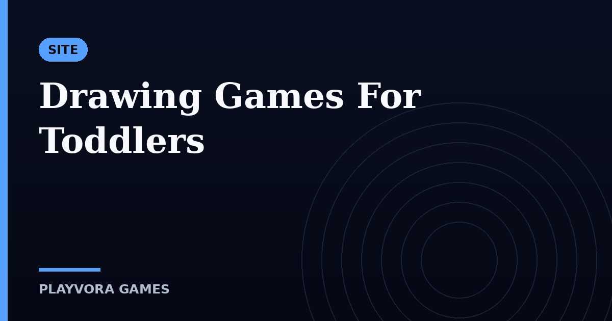 Drawing Games For Toddlers