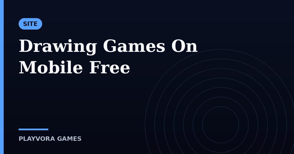 Drawing Games On Mobile Free