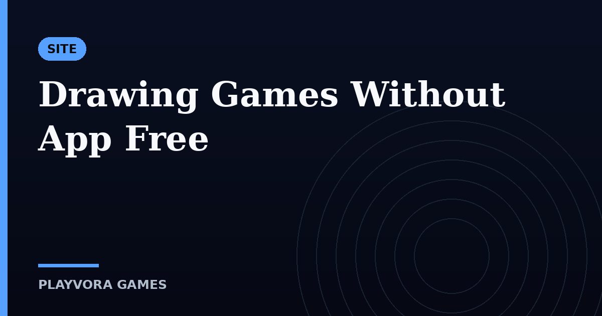 Drawing Games Without App Free