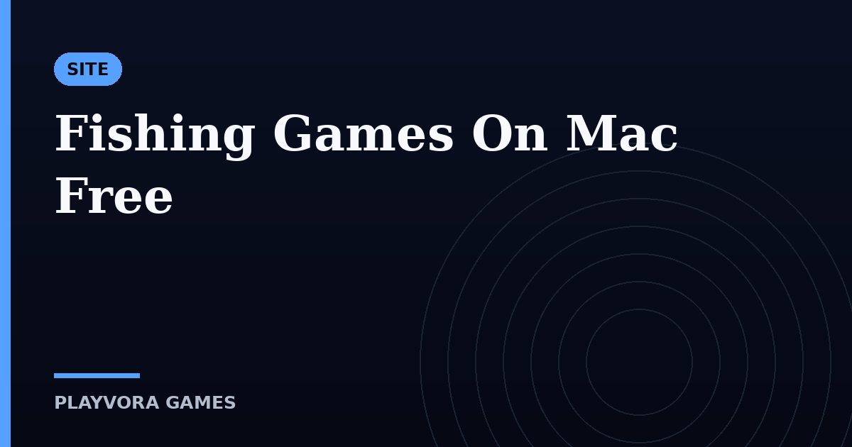 Fishing Games On Mac Free
