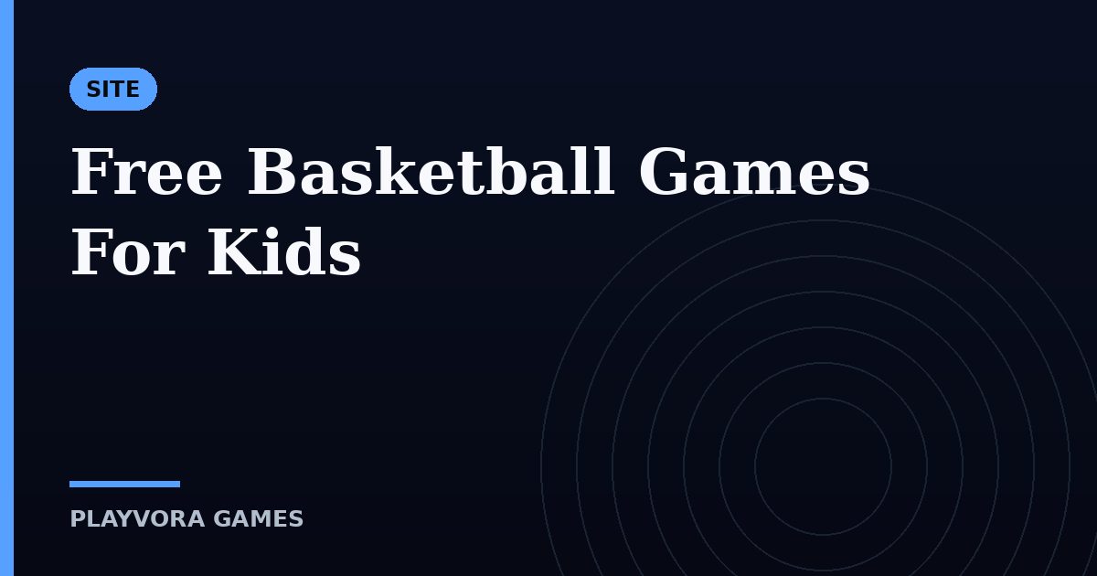 Free Basketball Games For Kids