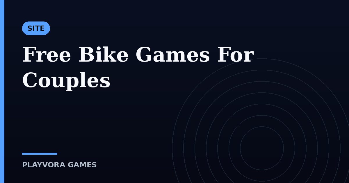 Free Bike Games For Couples