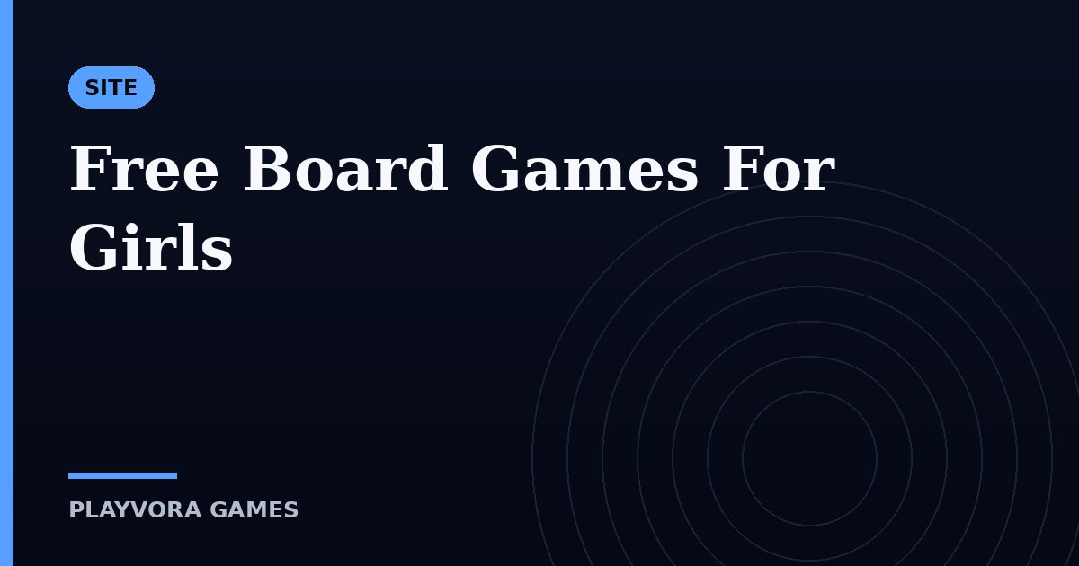 Free Board Games For Girls