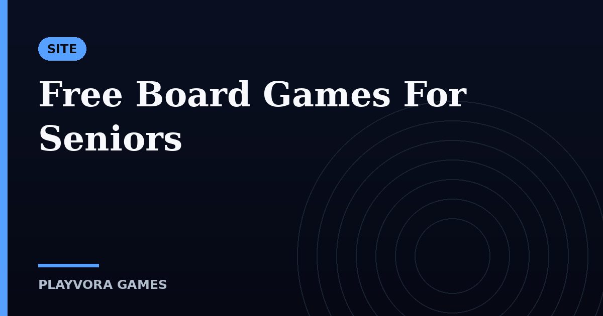 Free Board Games For Seniors