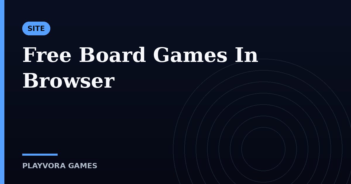 Free Board Games In Browser