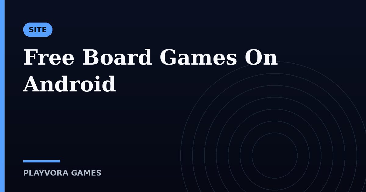 Free Board Games On Android