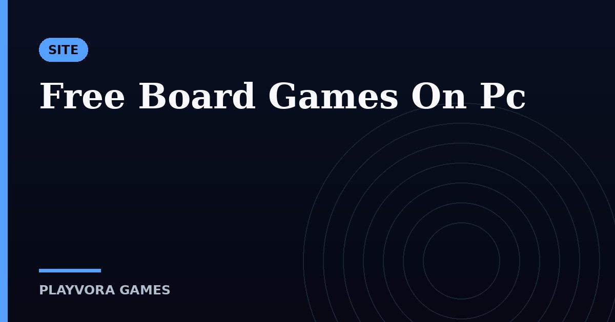 Free Board Games On Pc