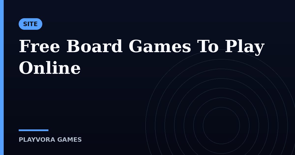 Free Board Games To Play Online