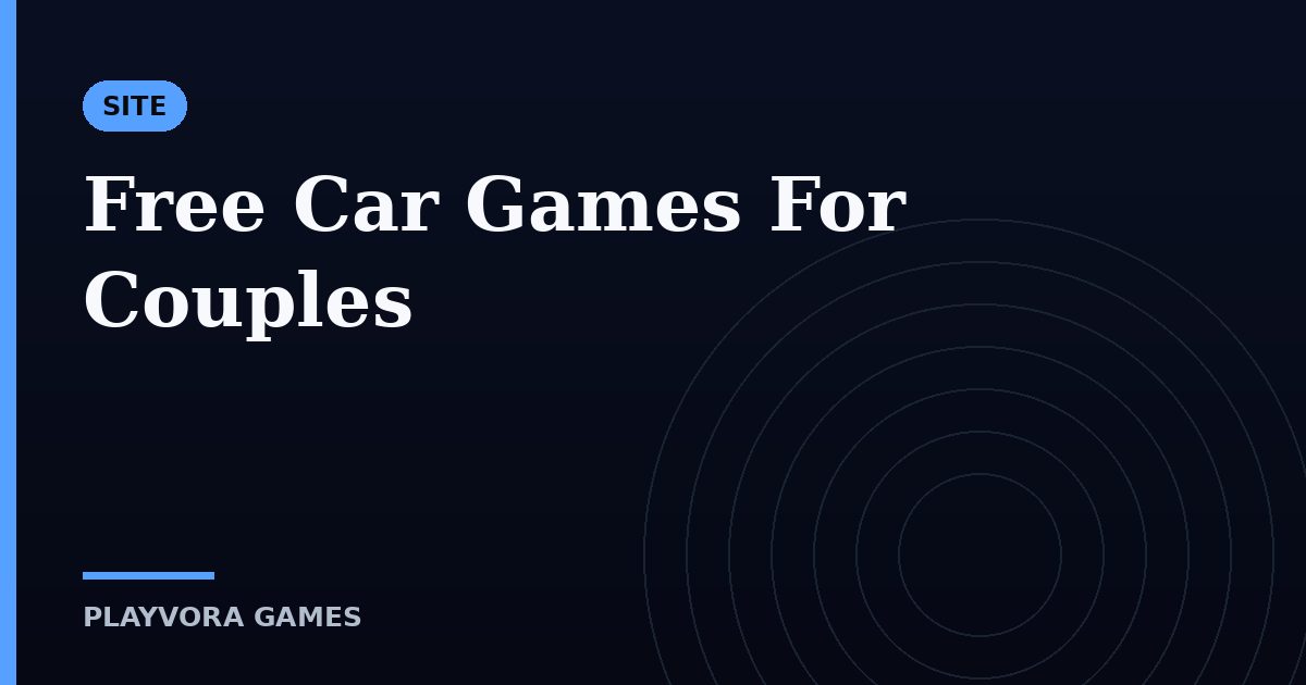 Free Car Games For Couples