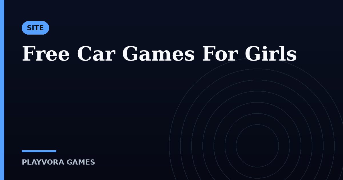 Free Car Games For Girls