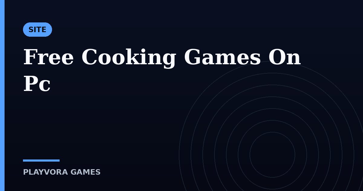 Free Cooking Games On Pc