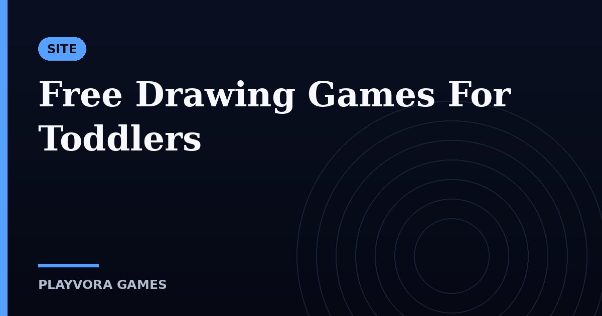 Free Drawing Games For Toddlers