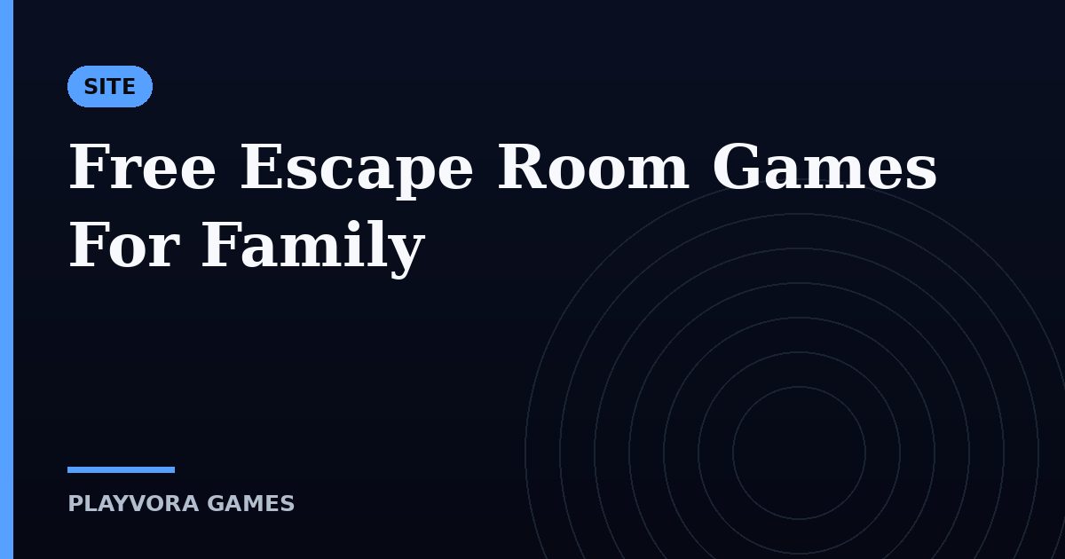 Free Escape Room Games For Family