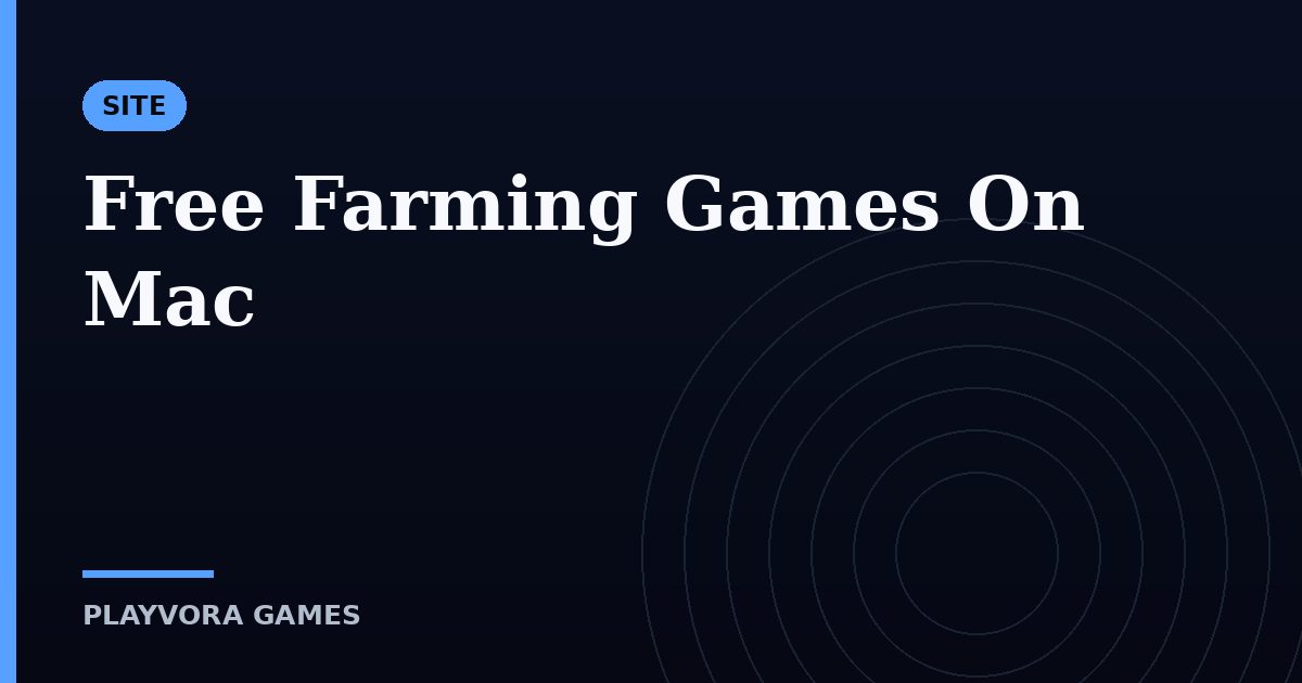 Free Farming Games On Mac