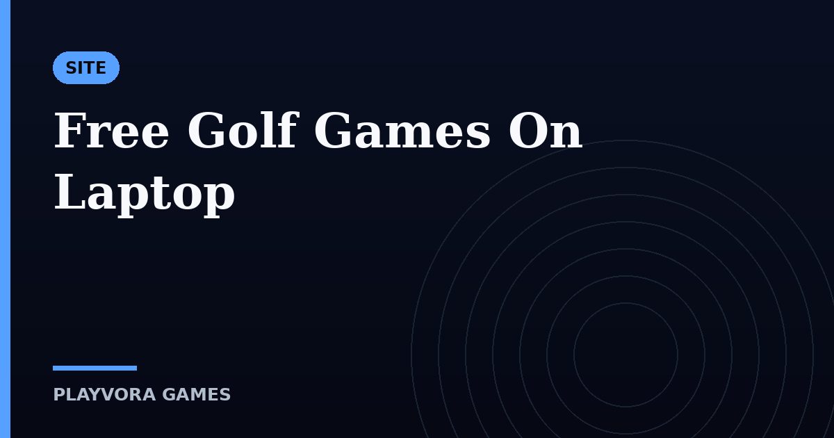 Free Golf Games On Laptop