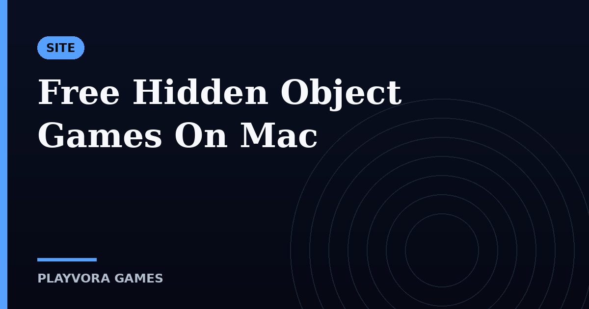 Free Hidden Object Games On Mac