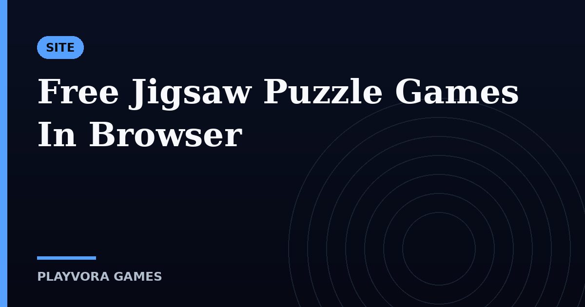 Free Jigsaw Puzzle Games In Browser