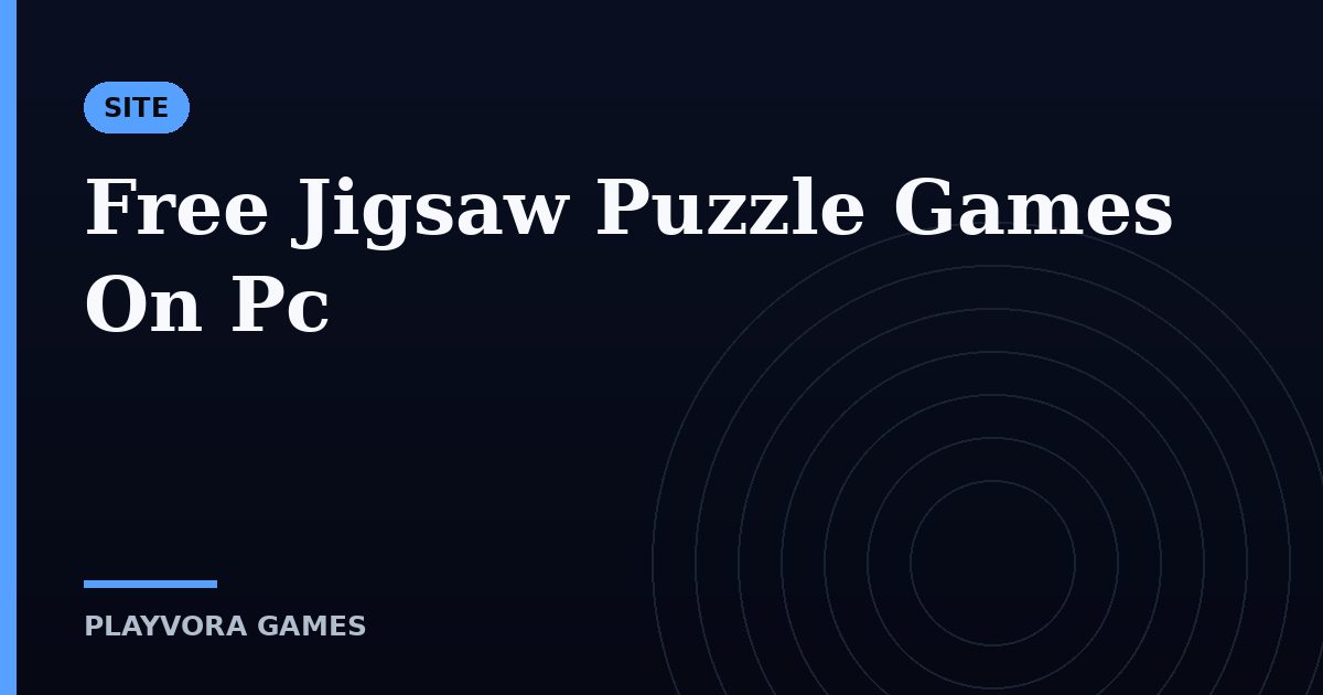 Free Jigsaw Puzzle Games On Pc