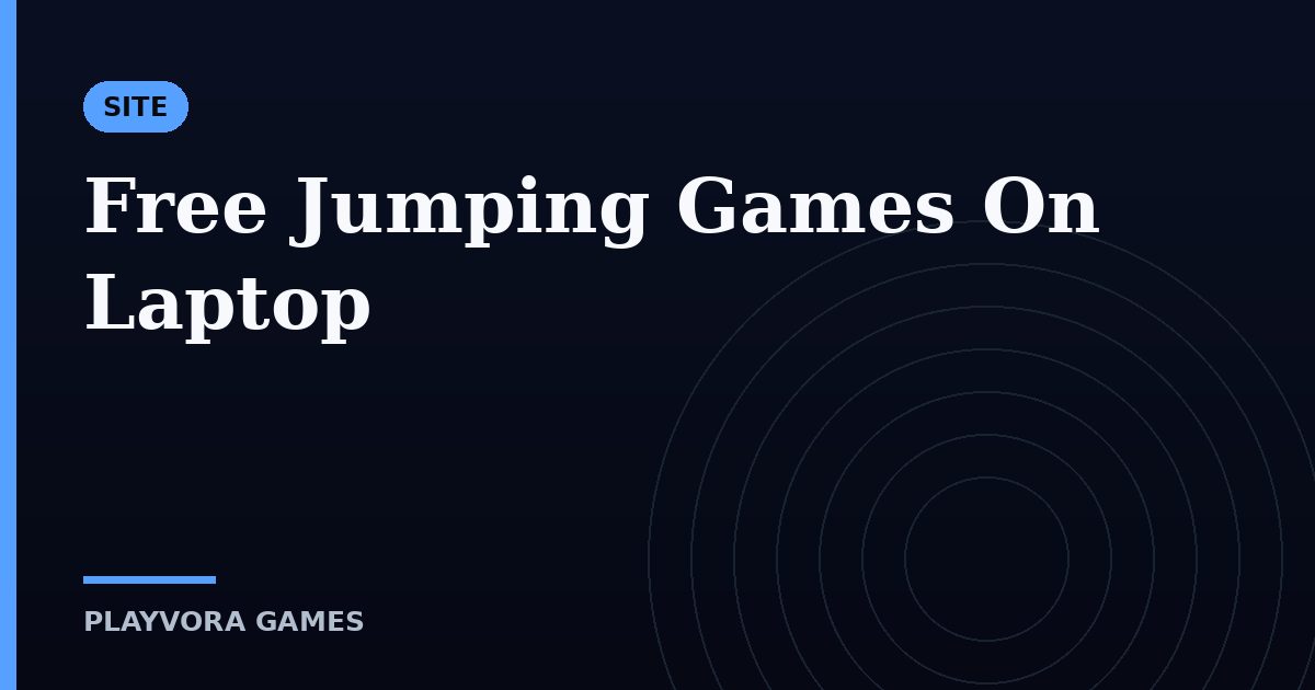 Free Jumping Games On Laptop