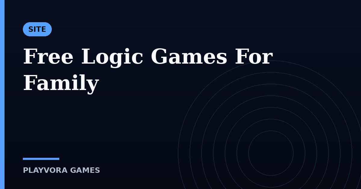 Free Logic Games For Family