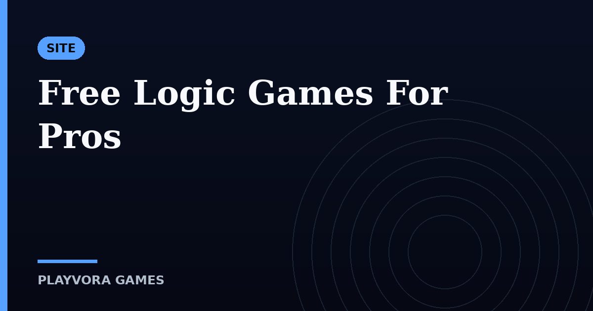 Free Logic Games For Pros