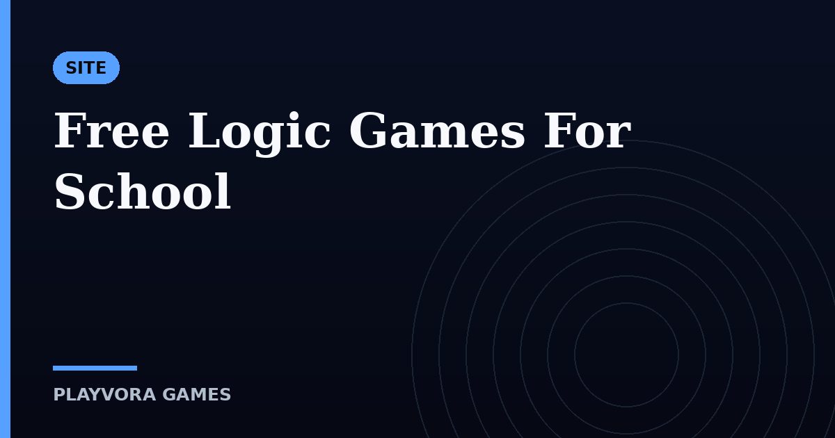 Free Logic Games For School