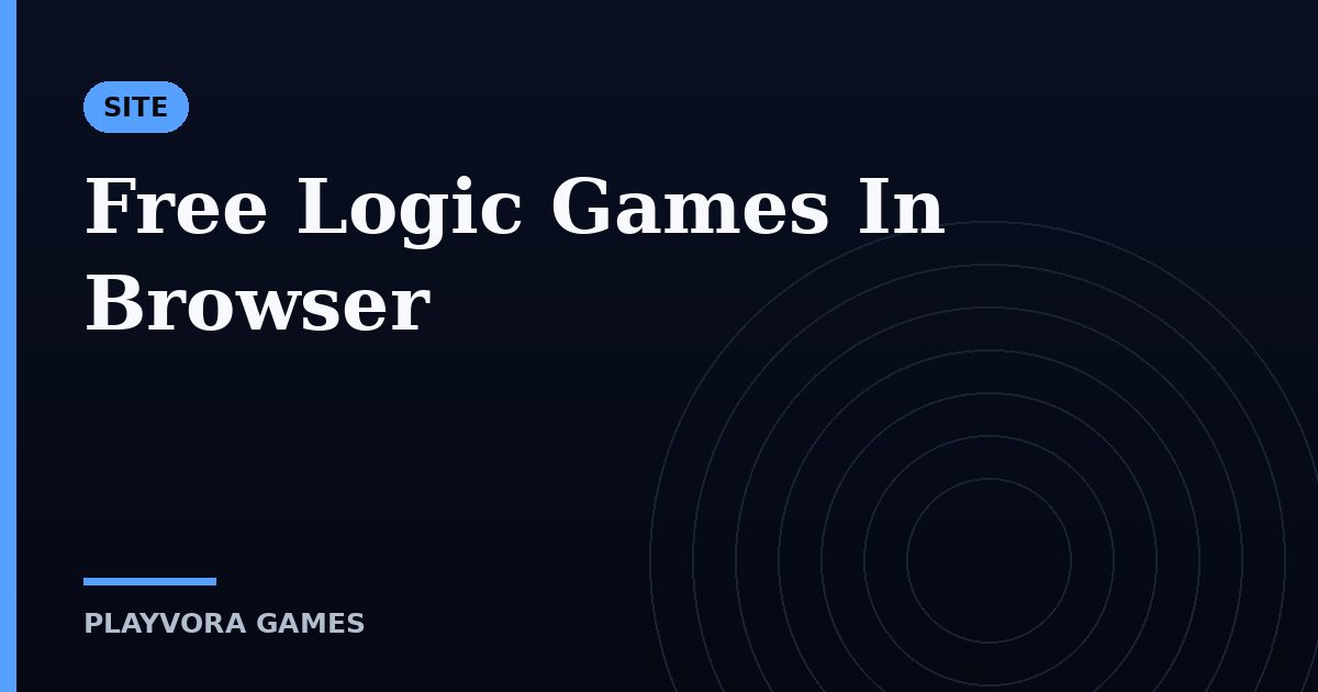 Free Logic Games In Browser
