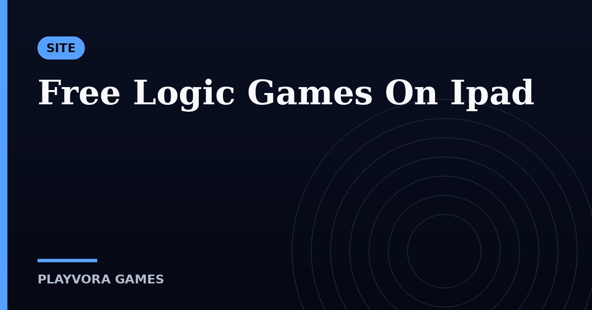 Free Logic Games On Ipad