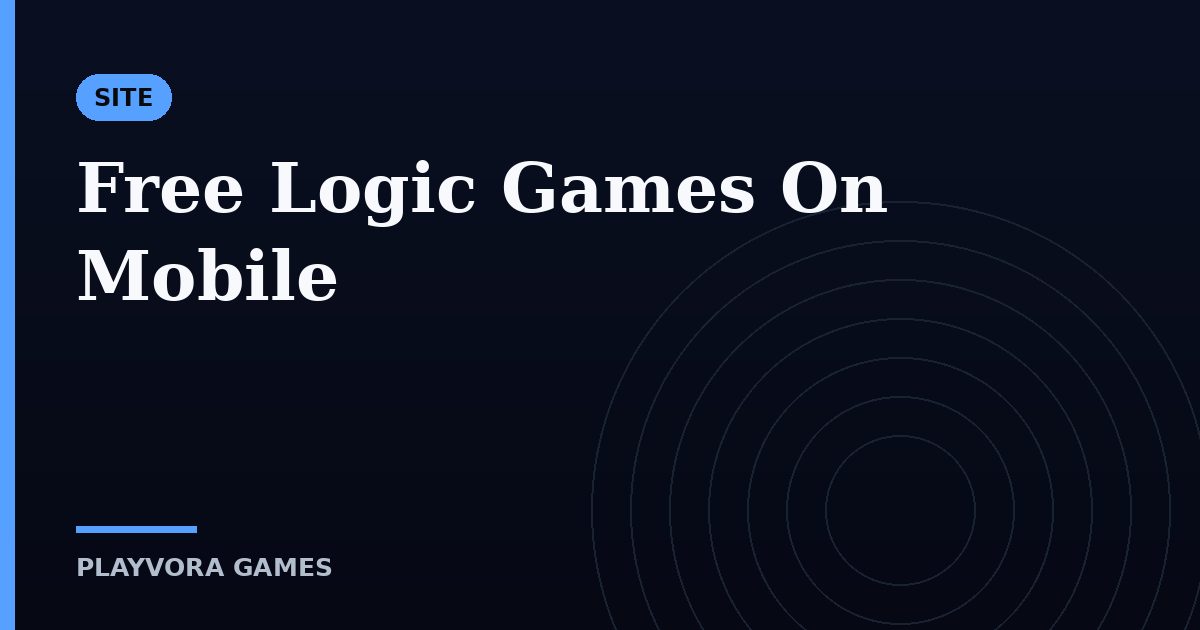 Free Logic Games On Mobile