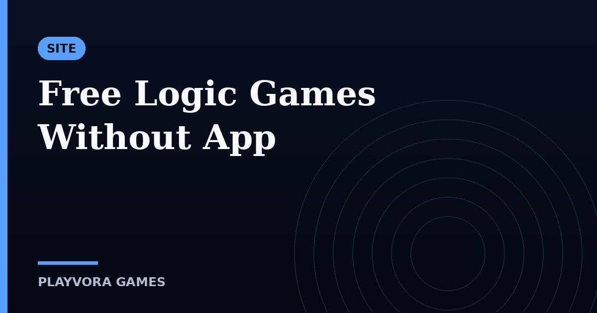 Free Logic Games Without App